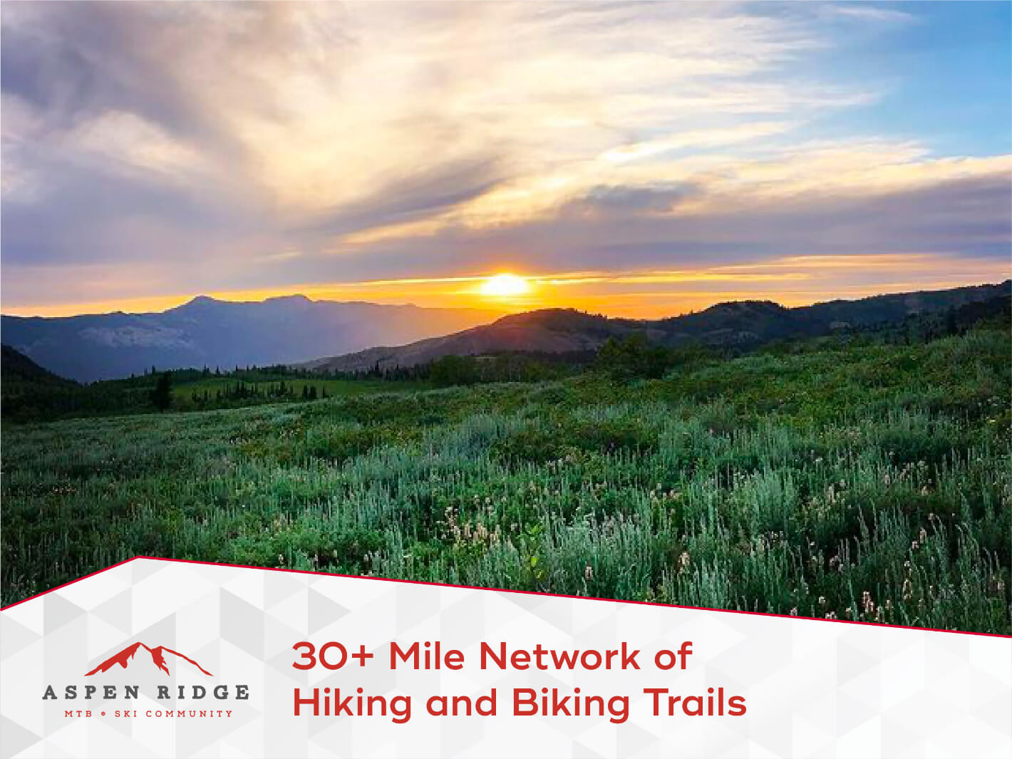 Image of poster of hiking and biking trails